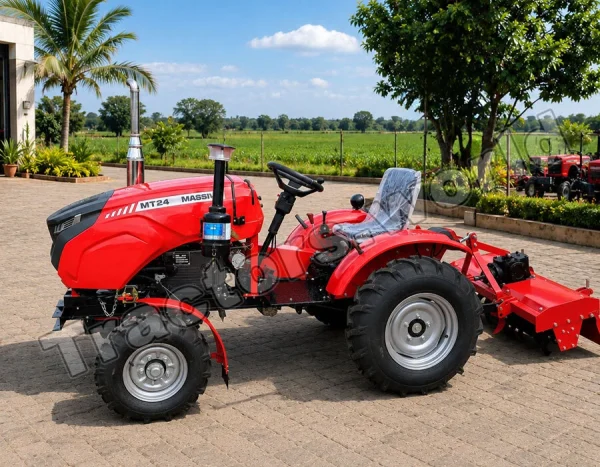 MT-24 2WD Tractor With Rotary Tiller